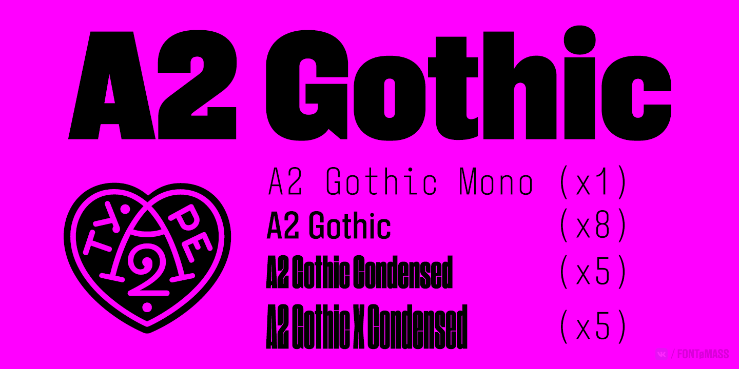 Czcionka A2 Gothic